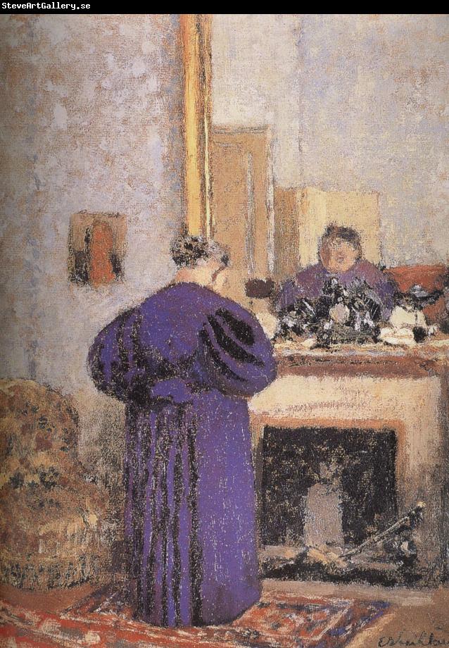 Edouard Vuillard In front of the fireplace vuillard mother